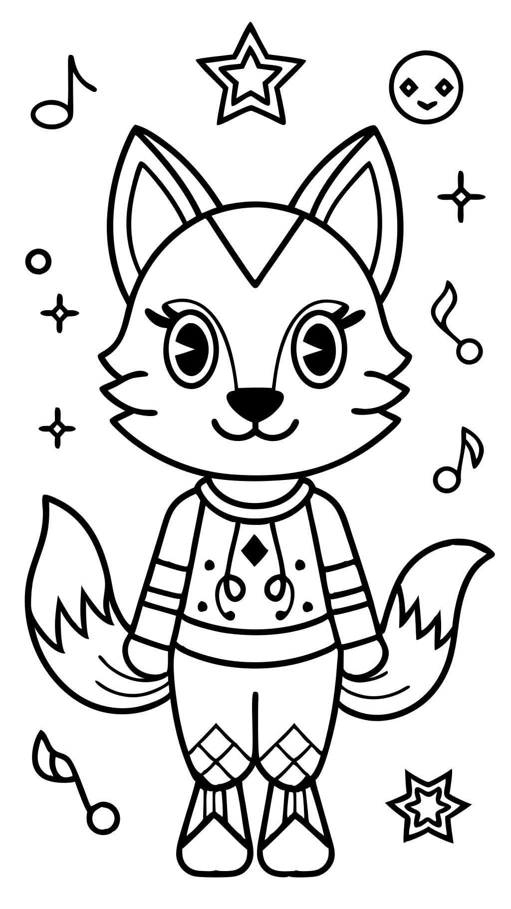 Foxy cinq nuits sur les pages à colorier de Freddy